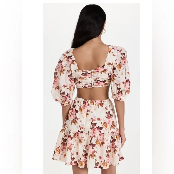 NWT Sea New York Puff Sleeve Smocked Dress - Picture 3 of 9